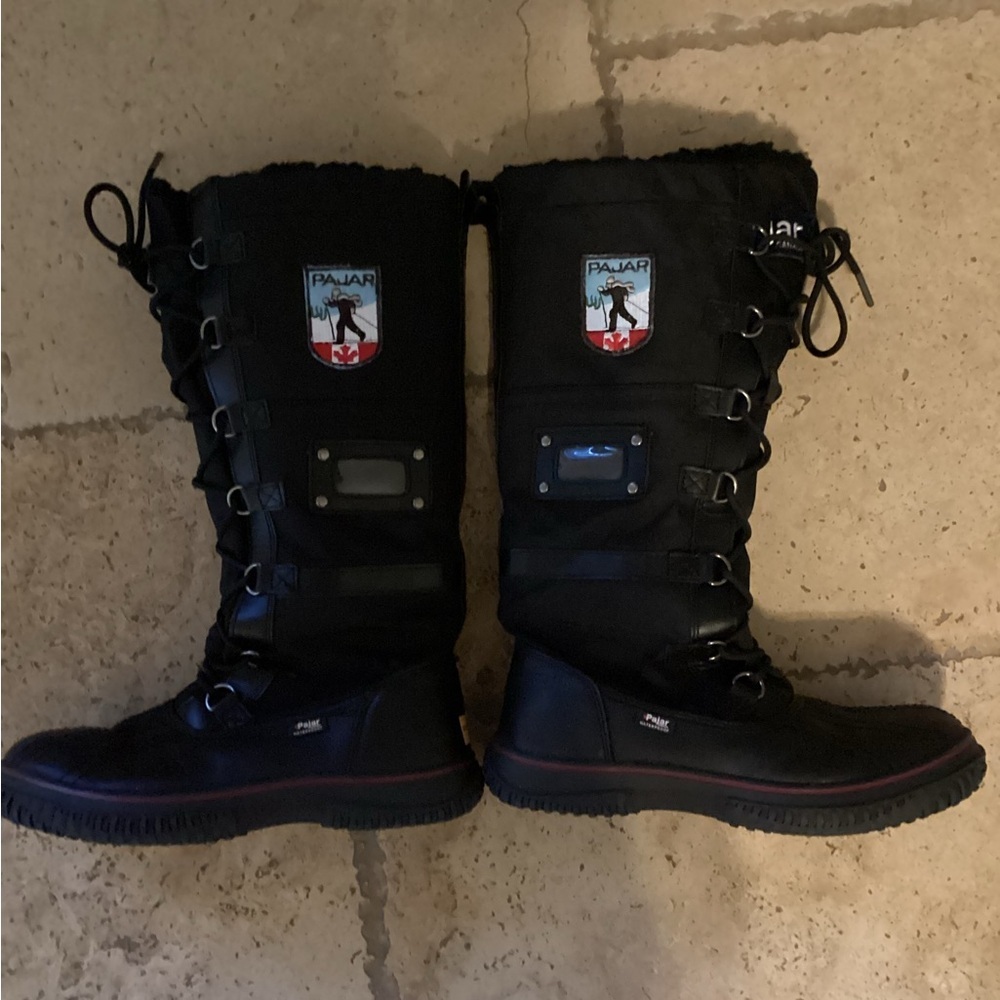 Pajar Women's Grip Zip Waterproof Lace-Up Winter Boots US 8
